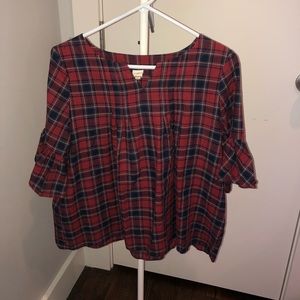 Plaid blouse